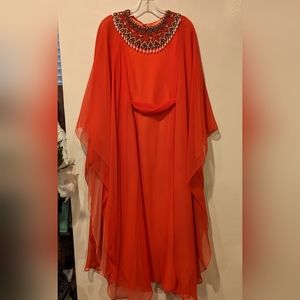 Vintage 1960s Kaftan/Tunic Pearl Beaded Bib